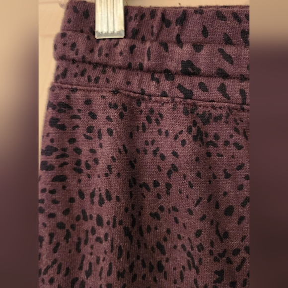 MONROW Mini Cheetah print joggers with drawstring in brown size XS - Picture 7 of 10